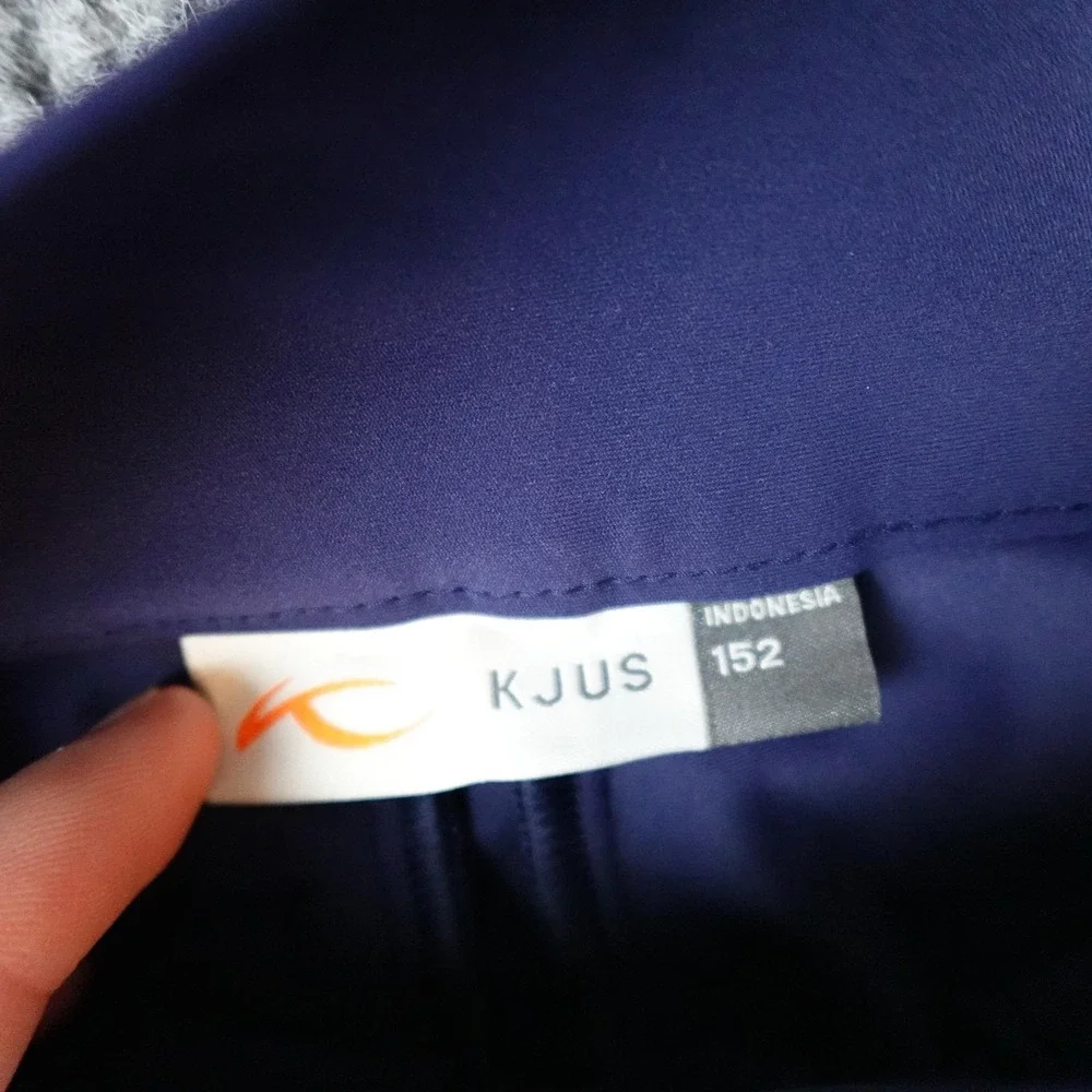 KJUS Treggings Leggings Girls 11-12 Purple Ankle Stretch Elastic Waist K00524
